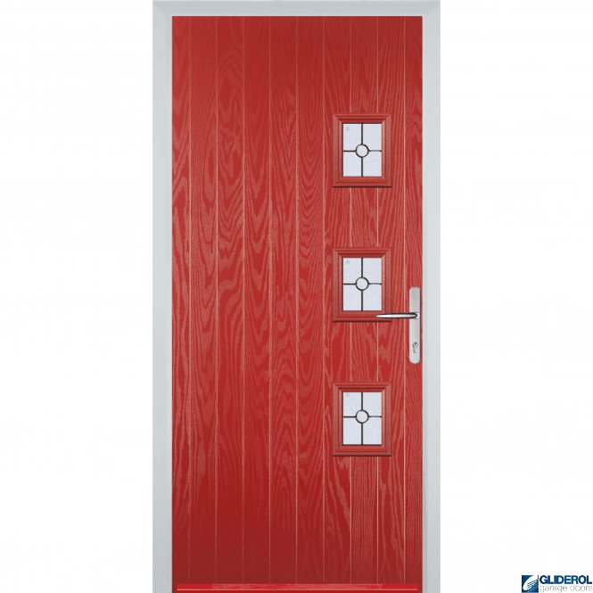 Gliderol Moncur 3Y front entrance door RED (RAL3003)