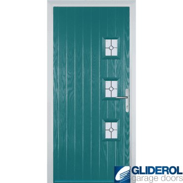 Moncur 3Y front entrance door TURQUIOSE BLUE (RAL5018)