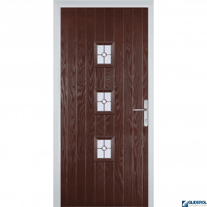 Gliderol Moncur front entrance door DARKWOOD