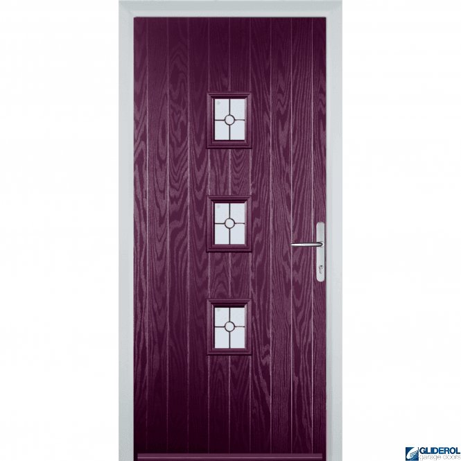 Gliderol Moncur front entrance door PURPLE VIOLET (RAR4007)