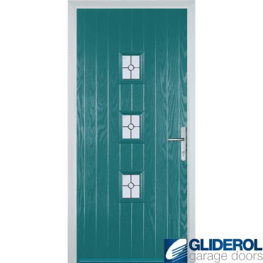 Moncur front entrance door TURQUIOSE BLUE (RAL5018)