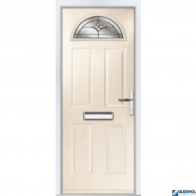 Gliderol Montgomery 1 front entrance door CREAM