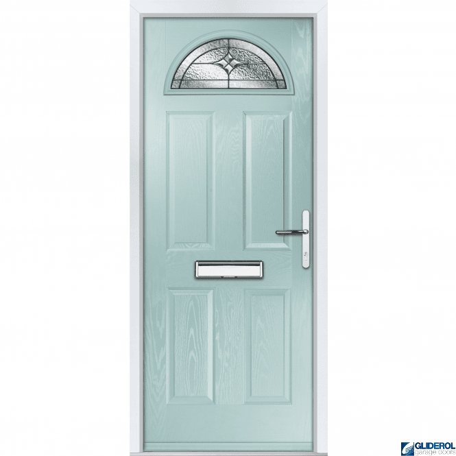 Gliderol Montgomery 1 front entrance door DUCK EGG BLUE