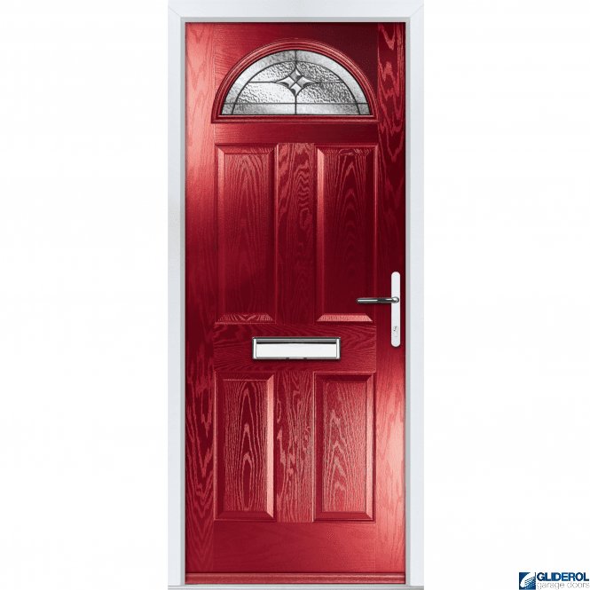 Gliderol Montgomery 1 front entrance door RED