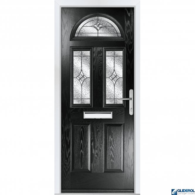 Gliderol Montgomery 3 front entrance door BLACK