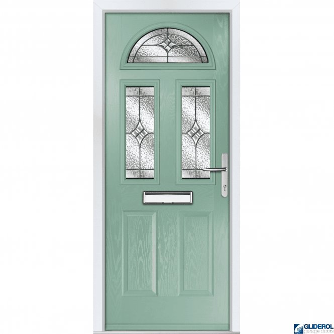 Gliderol Montgomery 3 front entrance door CHARTWELL GREEN