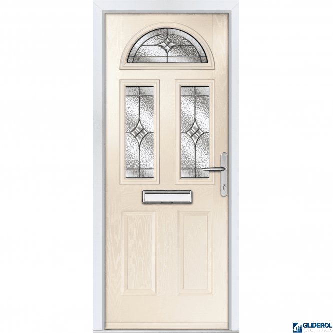 Gliderol Montgomery 3 front entrance door CREAM