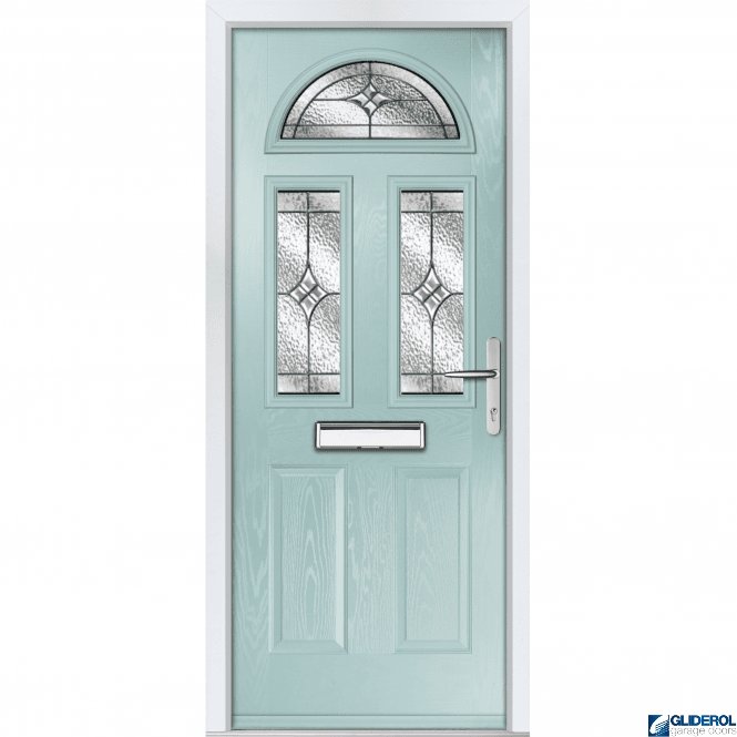 Gliderol Montgomery 3 front entrance door DUCK EGG BLUE