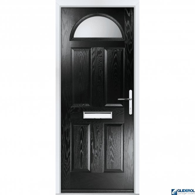 Gliderol Montgomery FIRE-RATED (FD30) door BLACK (RAL9005)