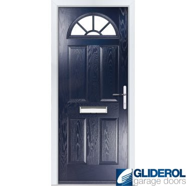 Montgomery sunburst front entrance door BLUE