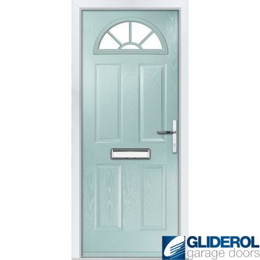 Montgomery sunburst front entrance door DUCK EGG BLUE