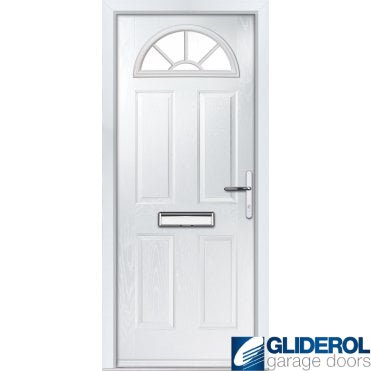 Montgomery sunburst front entrance door White