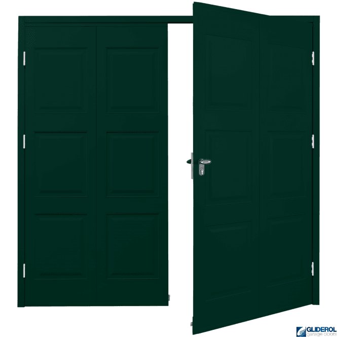 Gliderol MOSS GREEN (RAL6005) Budget Dorridge Side Hinged Garage Door