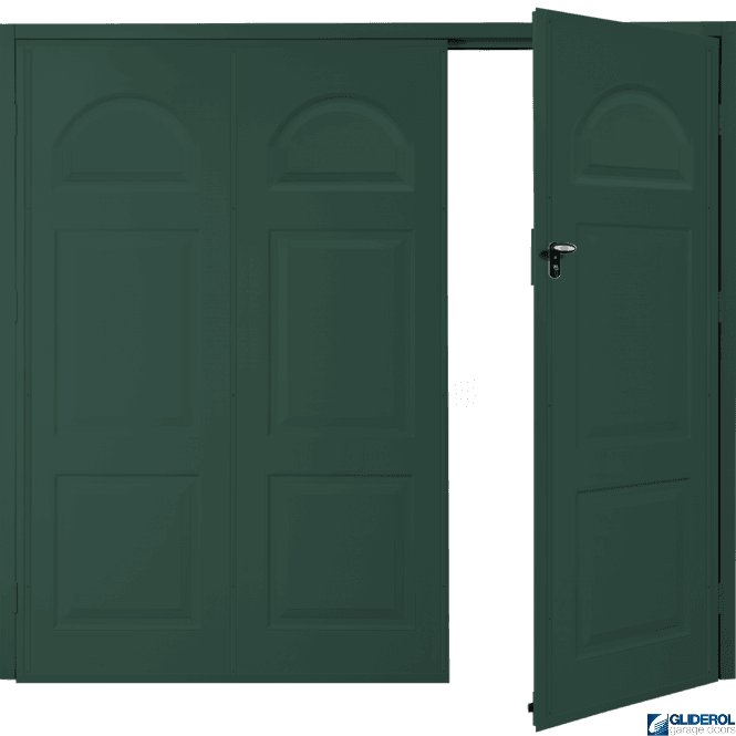 Gliderol MOSS GREEN (RAL6005) Budget Dylan Side Hinged Garage Door