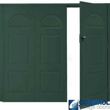 MOSS GREEN (RAL6005) Budget Dylan Side Hinged Garage Door