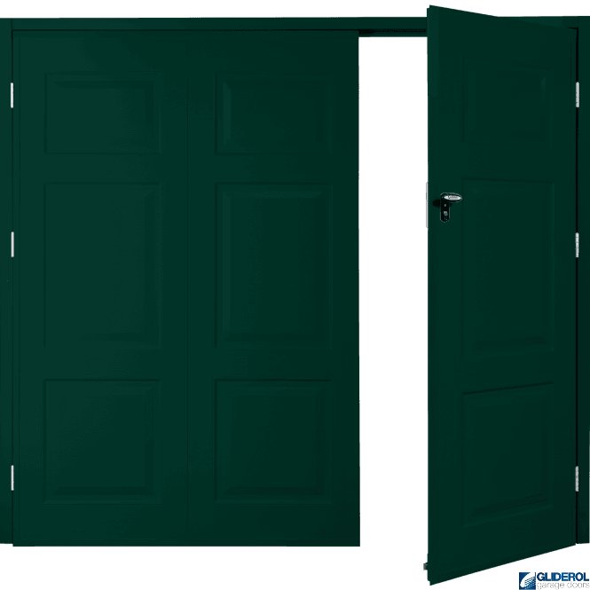 Gliderol MOSS GREEN (RAL6005) Budget Hollington Side Hinged Garage Door