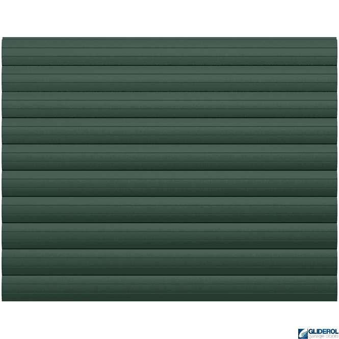 Gliderol MOSS-GREEN (RAL6005) Insulated Automatic Roller Garage Door (77mm Lath)