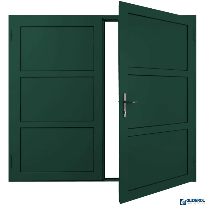 Gliderol MOSS-GREEN (RAL6005) Insulated Coleshill Side Hinged Garage Door