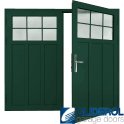 MOSS-GREEN (RAL6005) Insulated Kingsbury Side Hinged Garage Door