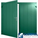 MOSS-GREEN (RAL6005) Insulated Vertical Medium Rib Side Hinged Garage Door