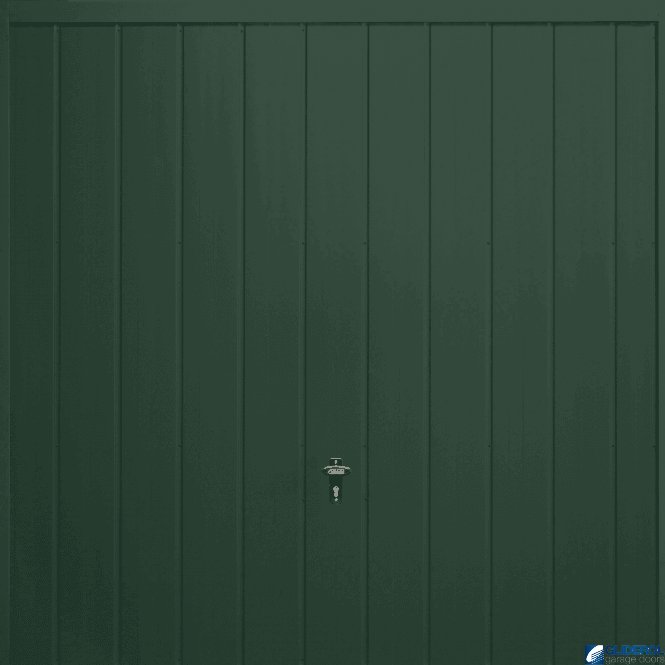 Gliderol MOSS-GREEN (RAL6005) Up & Over Vertical Medium Rib