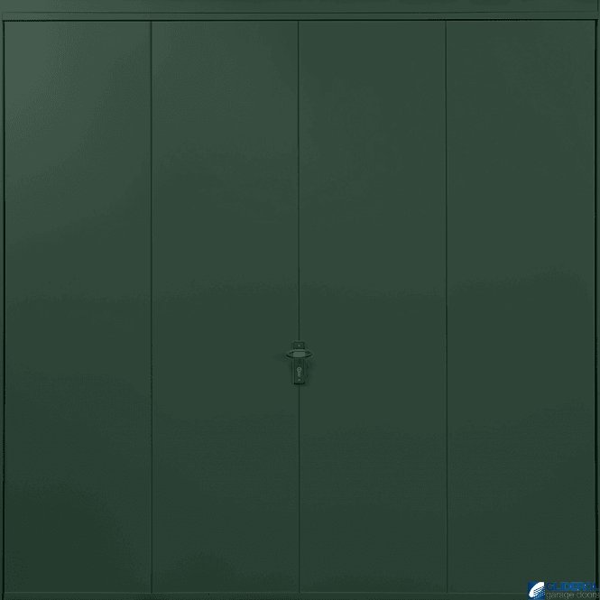 Gliderol MOSS-GREEN (RAL6005) Up & Over Vertical Wide Rib
