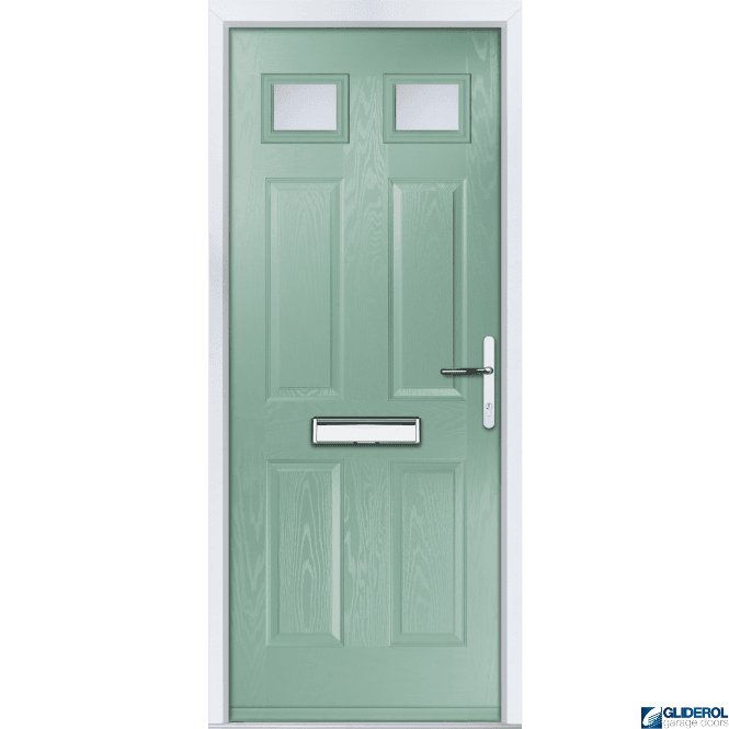 Gliderol Mowbray 2 FIRE-RATED (FD30) door CHARTWELL GREEN