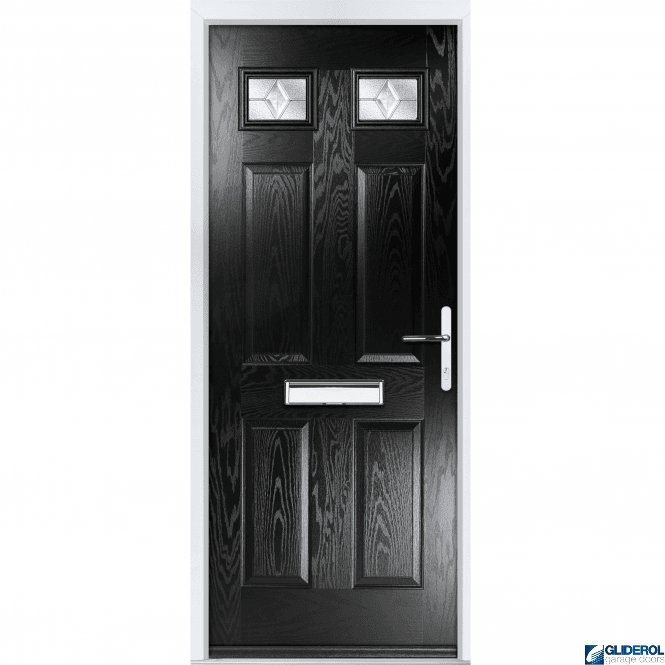Gliderol Mowbray 2 front entrance door BLACK