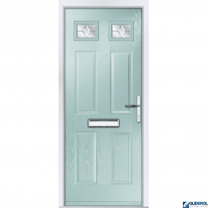 Gliderol Mowbray 2 front entrance door DUCK EGG BLUE