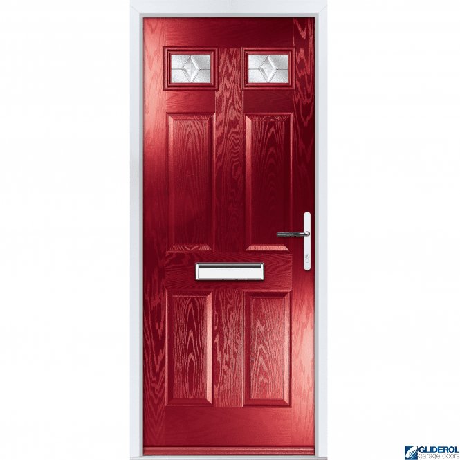 Gliderol Mowbray 2 front entrance door RED