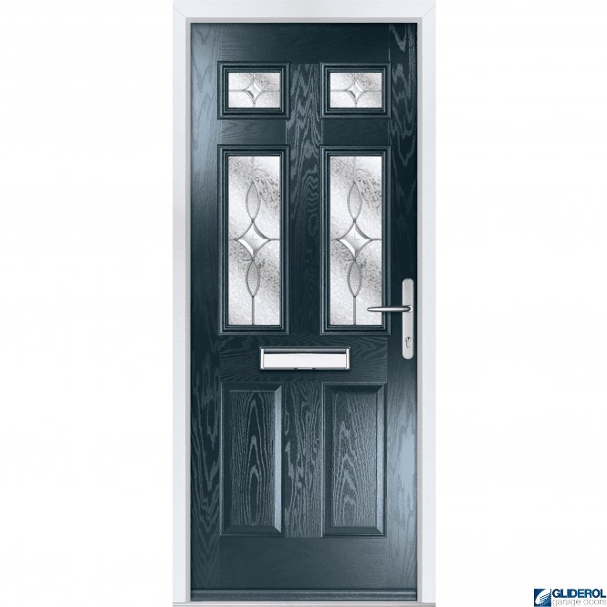 Gliderol Mowbray 4 front entrance door ANTHRACITE