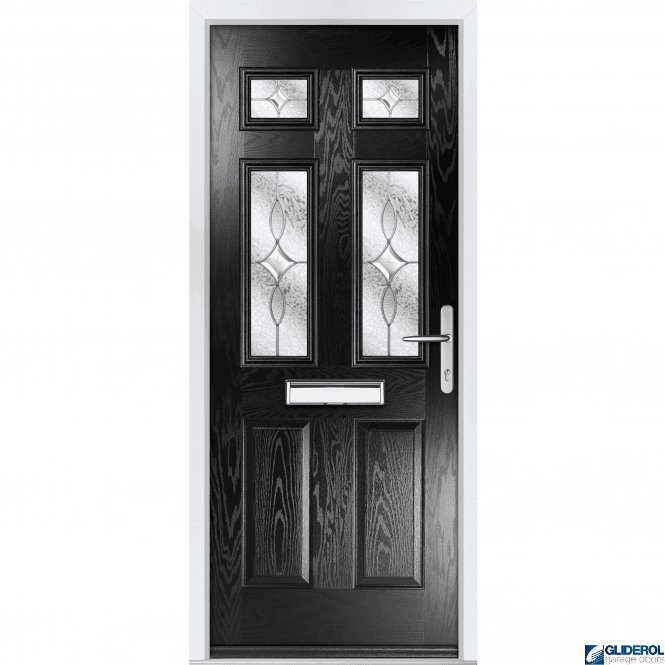 Gliderol Mowbray 4 front entrance door BLACK
