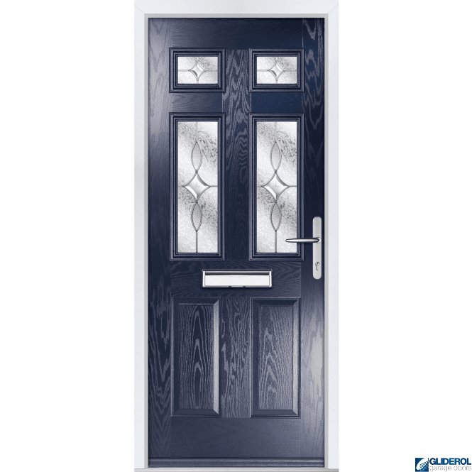 Gliderol Mowbray 4 front entrance door BLUE