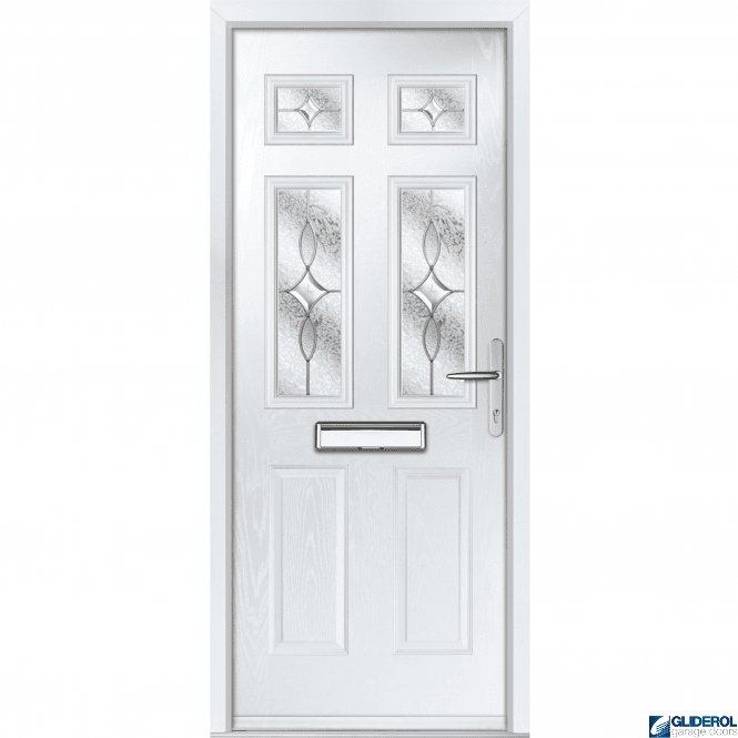 Gliderol Mowbray 4 front entrance door WHITE