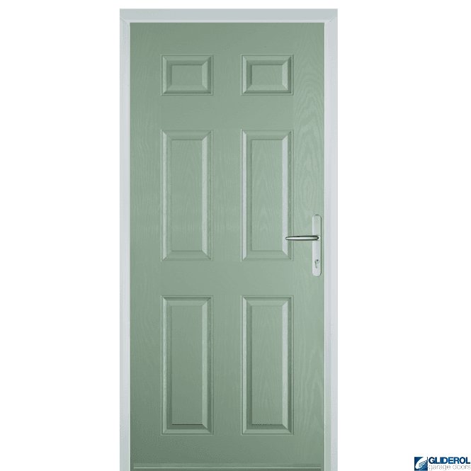 Gliderol Mowbray solid FIRE-RATED (FD30) door CHARTWELL GREEN