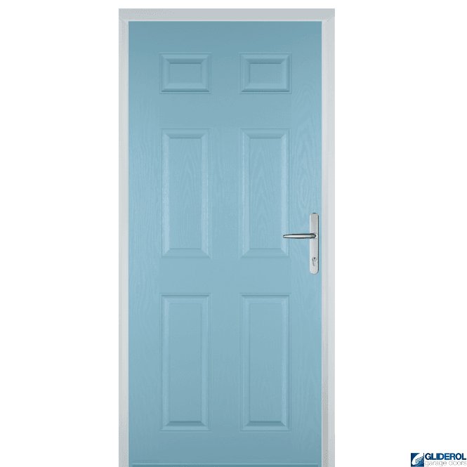 Gliderol Mowbray solid FIRE-RATED (FD30) door DUCK EGG BLUE