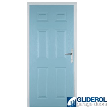 Mowbray solid FIRE-RATED (FD30) door DUCK EGG BLUE
