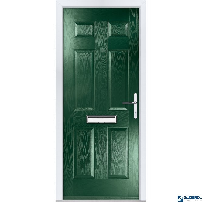 Gliderol Mowbray solid FIRE-RATED (FD30) door GREEN