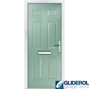 Mowbray solid front entrance door CHARTWELL GREEN