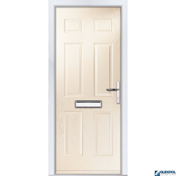 Gliderol Mowbray solid front entrance door CREAM