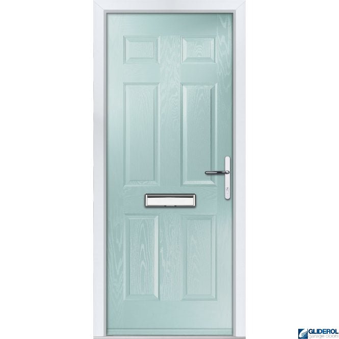 Gliderol Mowbray solid front entrance door DUCK EGG BLUE