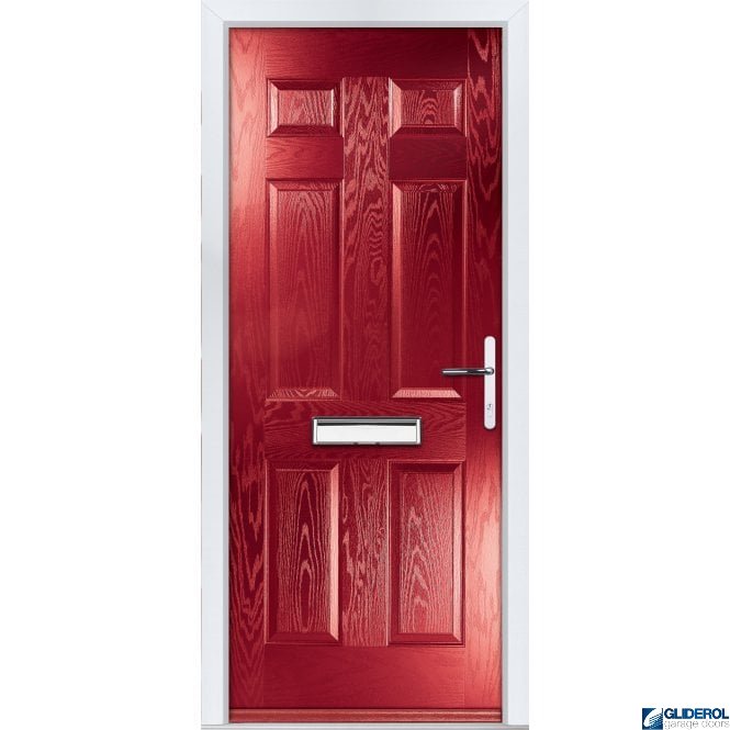 Gliderol Mowbray solid front entrance door RED