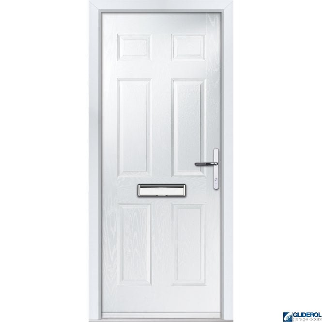 Gliderol Mowbray solid front entrance door WHITE