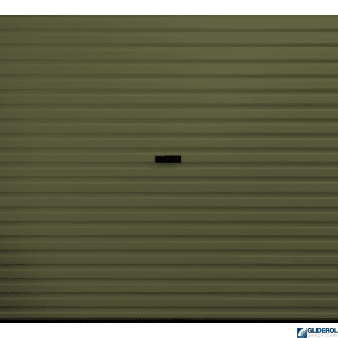 Gliderol OLIVE GREEN (BS12B27) Plastisol Covered MINI Steel Roller Garage Door - Automatic
