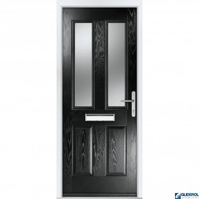 Gliderol Pallister FIRE-RATED (FD30) door BLACK (RAL9005)