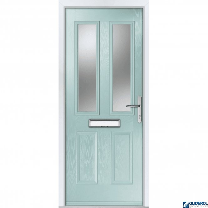 Gliderol Pallister FIRE-RATED (FD30) door DUCK EGG BLUE