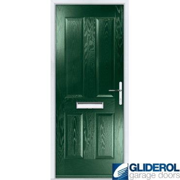 Pallister solid Entrance door GREEN (RAL6009)