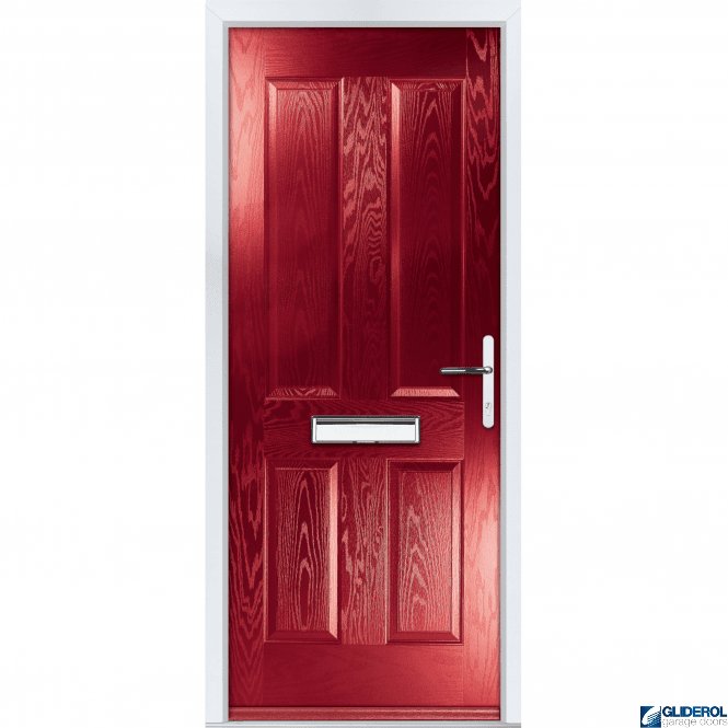 Gliderol Pallister solid Entrance door RED