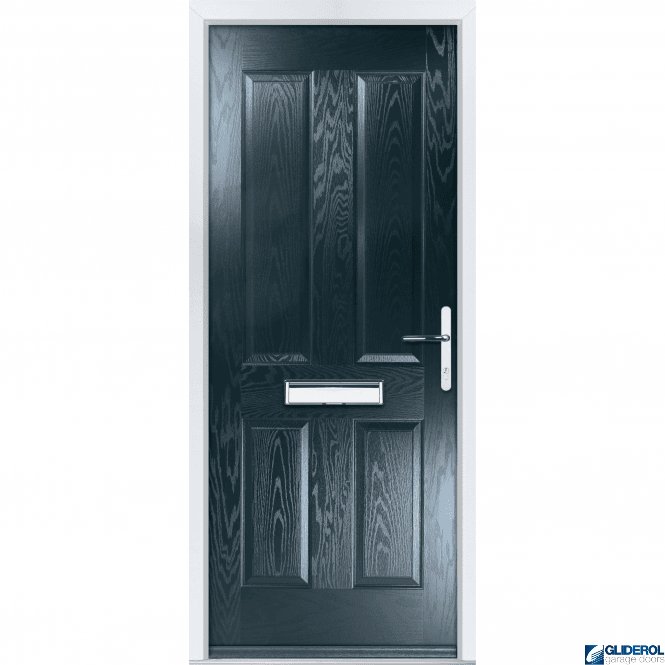 Gliderol Pallister solid FIRE-RATED (FD30) door ANTHRACITE