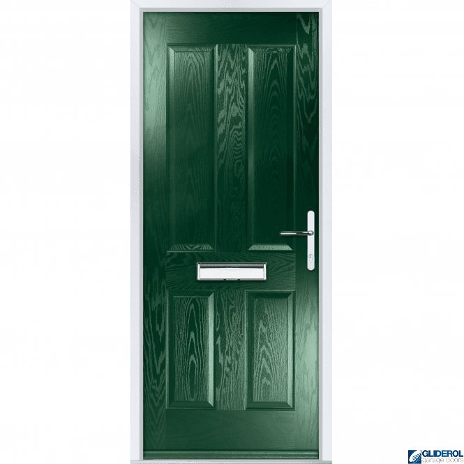 Gliderol Pallister solid FIRE-RATED (FD30) door GREEN